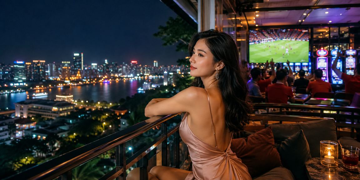 Khách hàng ssm thưởng thức cà phê tại Hà Nội trong khi theo dõi tỷ lệ kèo bóng đá
