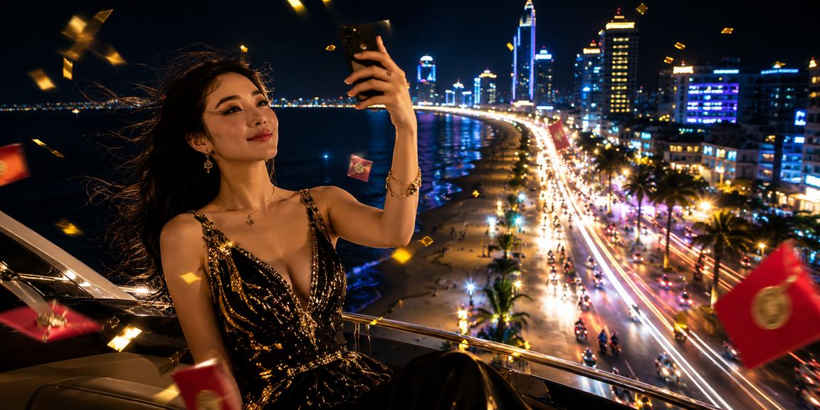 Người chơi tại Quy Nhơn nhận phong bì thưởng và mã voucher từ ssm trong đêm neon